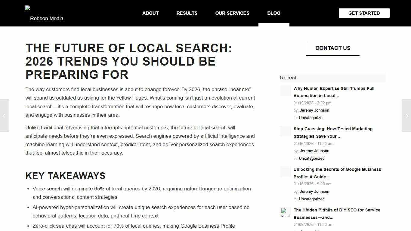 The Future of Local Search: 2026 Trends You Should Be Preparing For